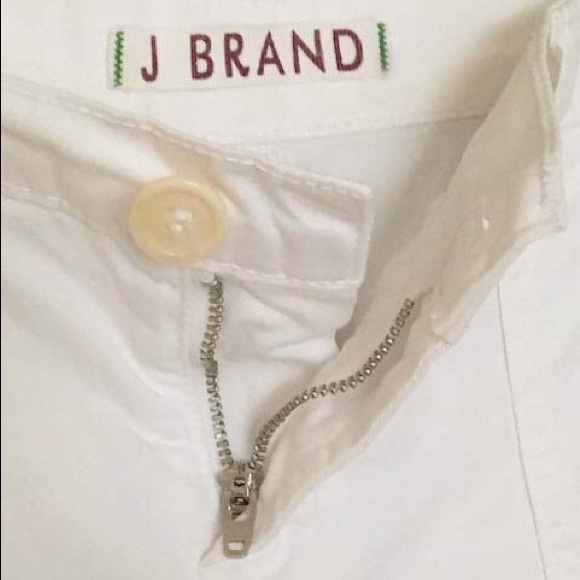 J BRAND Cadet White Cotton Shorts - Picture 2 of 6